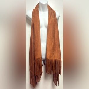 American Rag Fringed Tan Vest